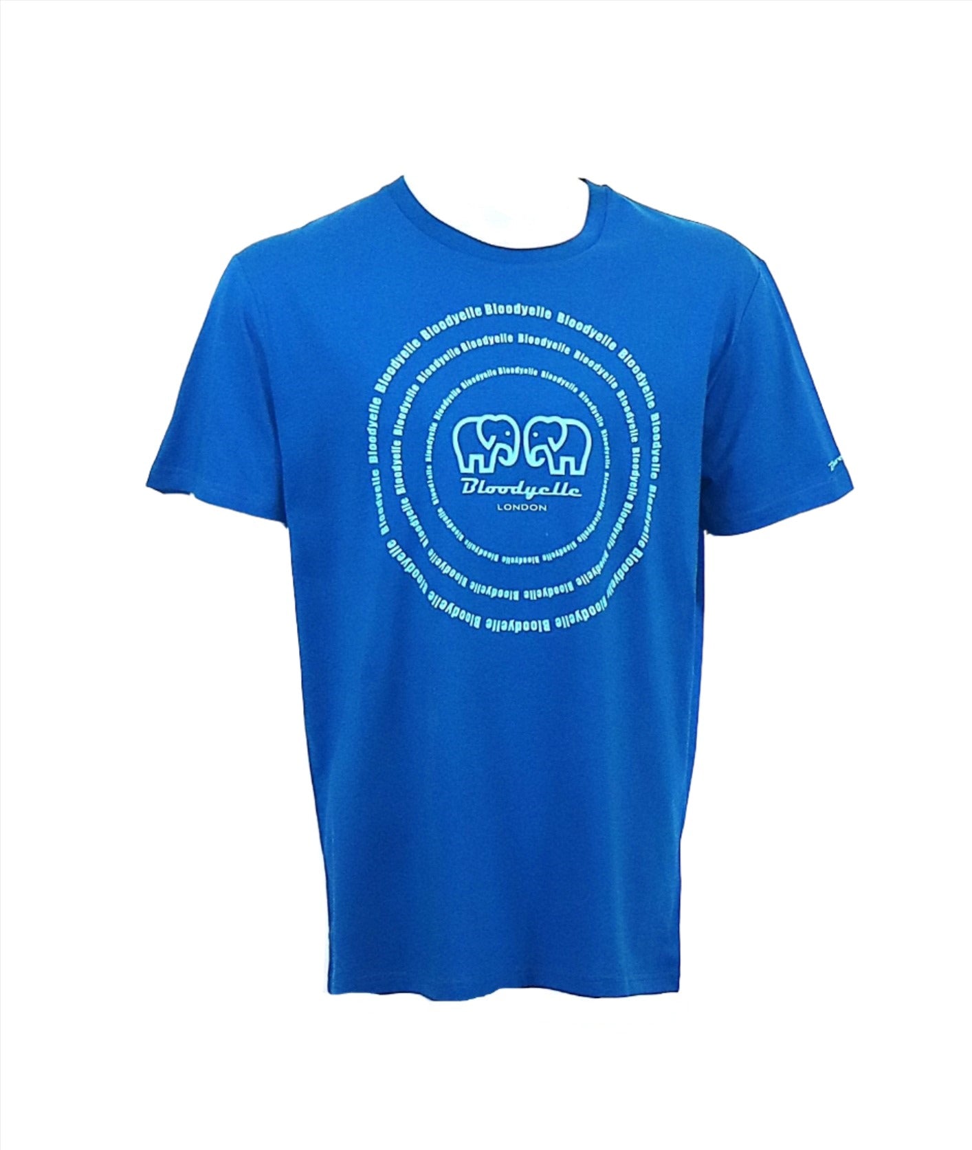 Blue with Pale Blue Spiral T-Shirt