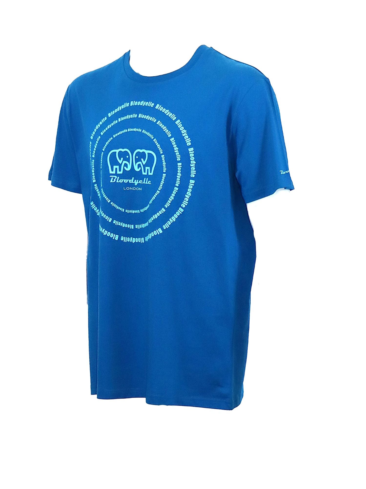 Blue with Pale Blue Spiral T-Shirt