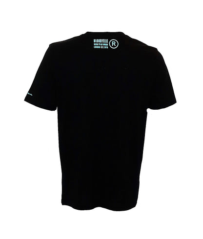 Large Logo Infinity Black with Tiffany Blue T-Shirt