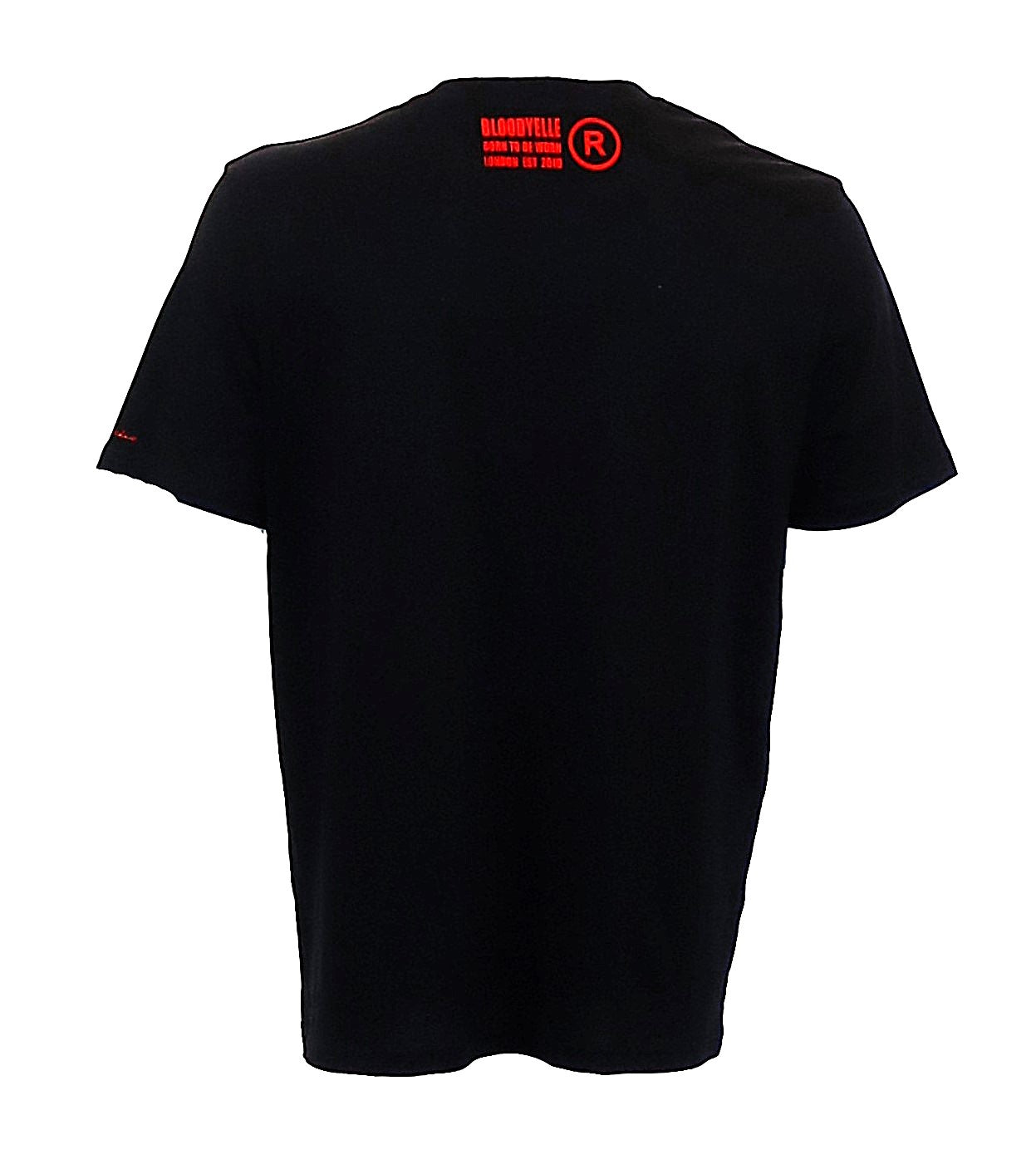 Large Logo Infinity Black with Metallic Red T-Shirt