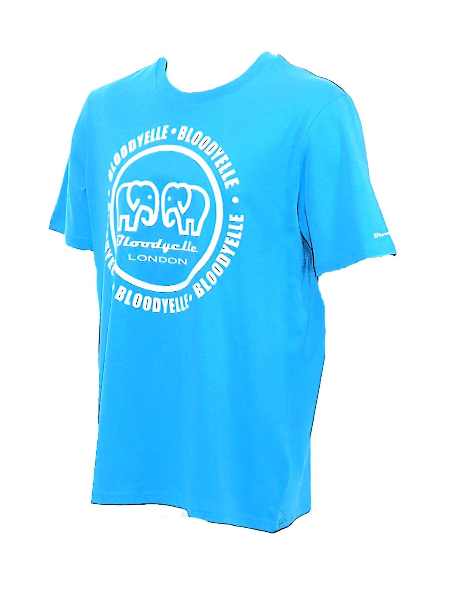 Large Logo Infinity Aqua Blue with White T-Shirt