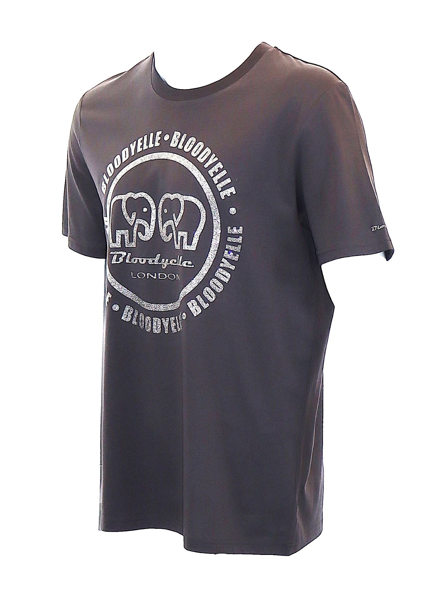 Large Logo Infinity Gray with Silver Glitter T-Shirt