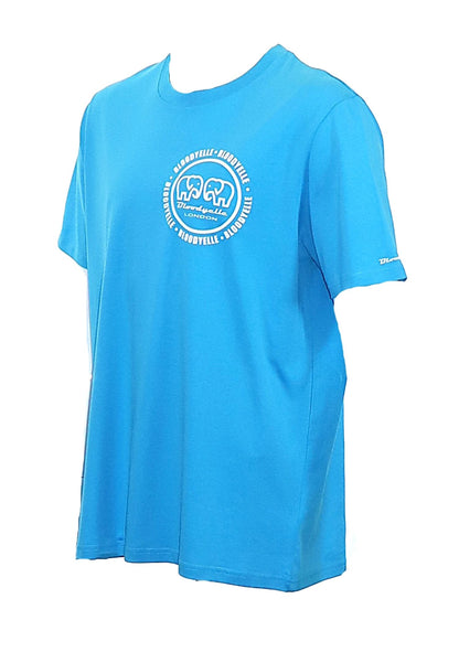 Mini Infinity Logo Aqua Blue with White T-Shirt