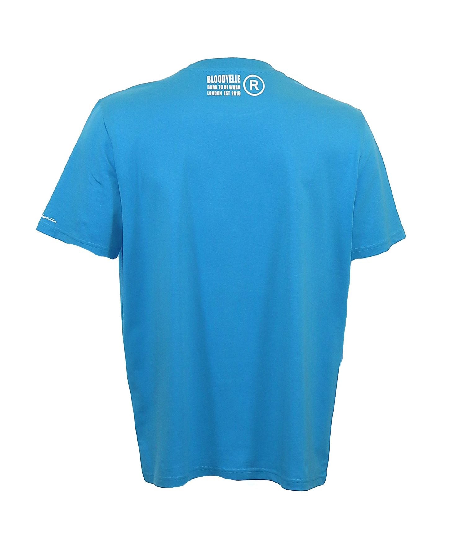 Mini Infinity Logo Aqua Blue with White T-Shirt