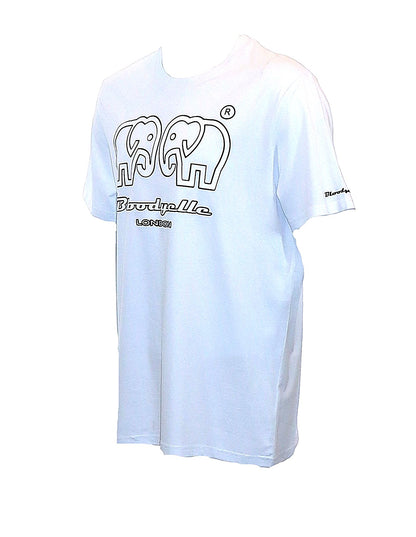 Bloodyelle White Elephant Outline T-Shirt