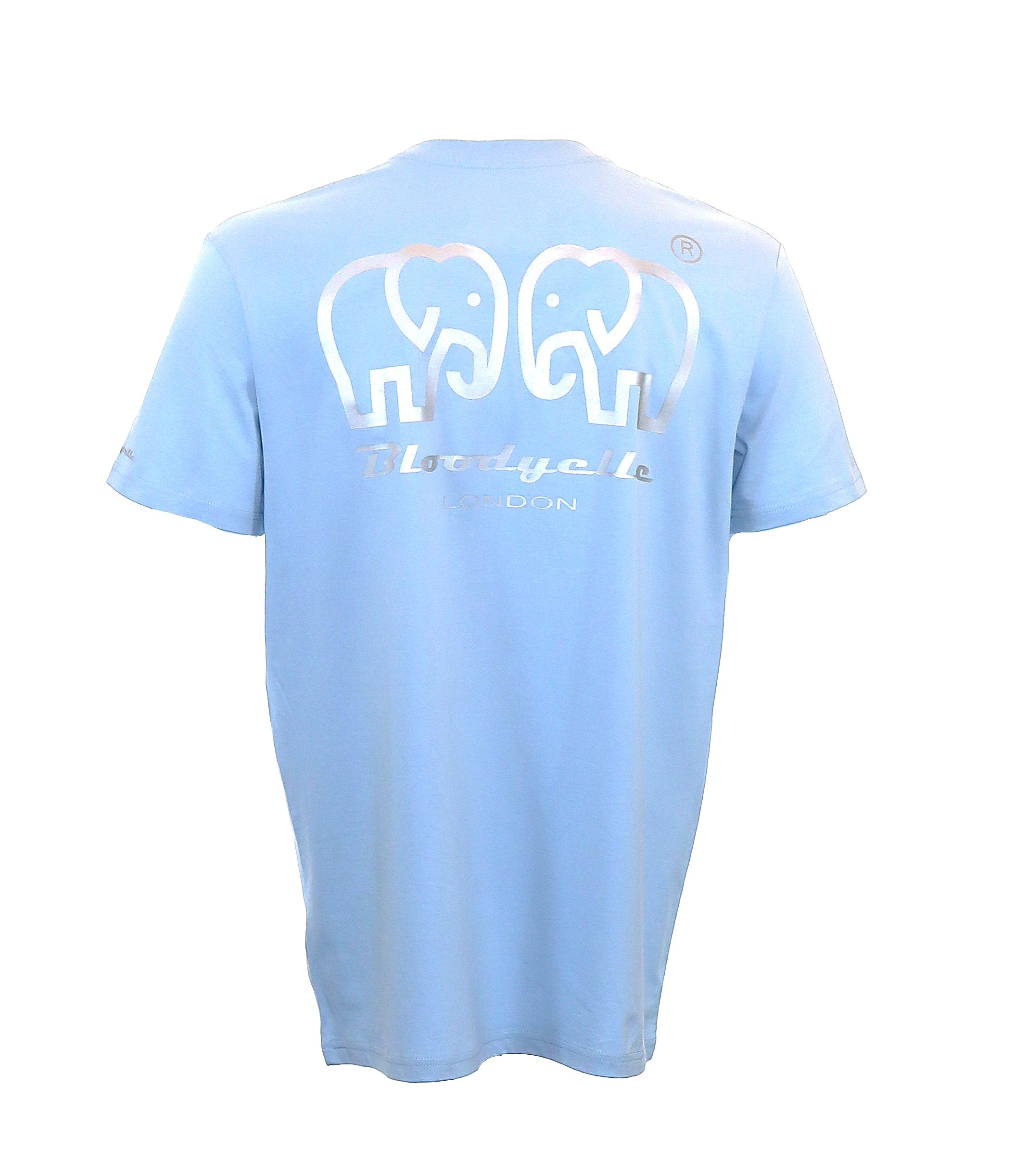 Light Blue Bloodyelle Big Elephant back logo