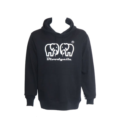 Bloodyelle Brand Hoodie Black with White Logo