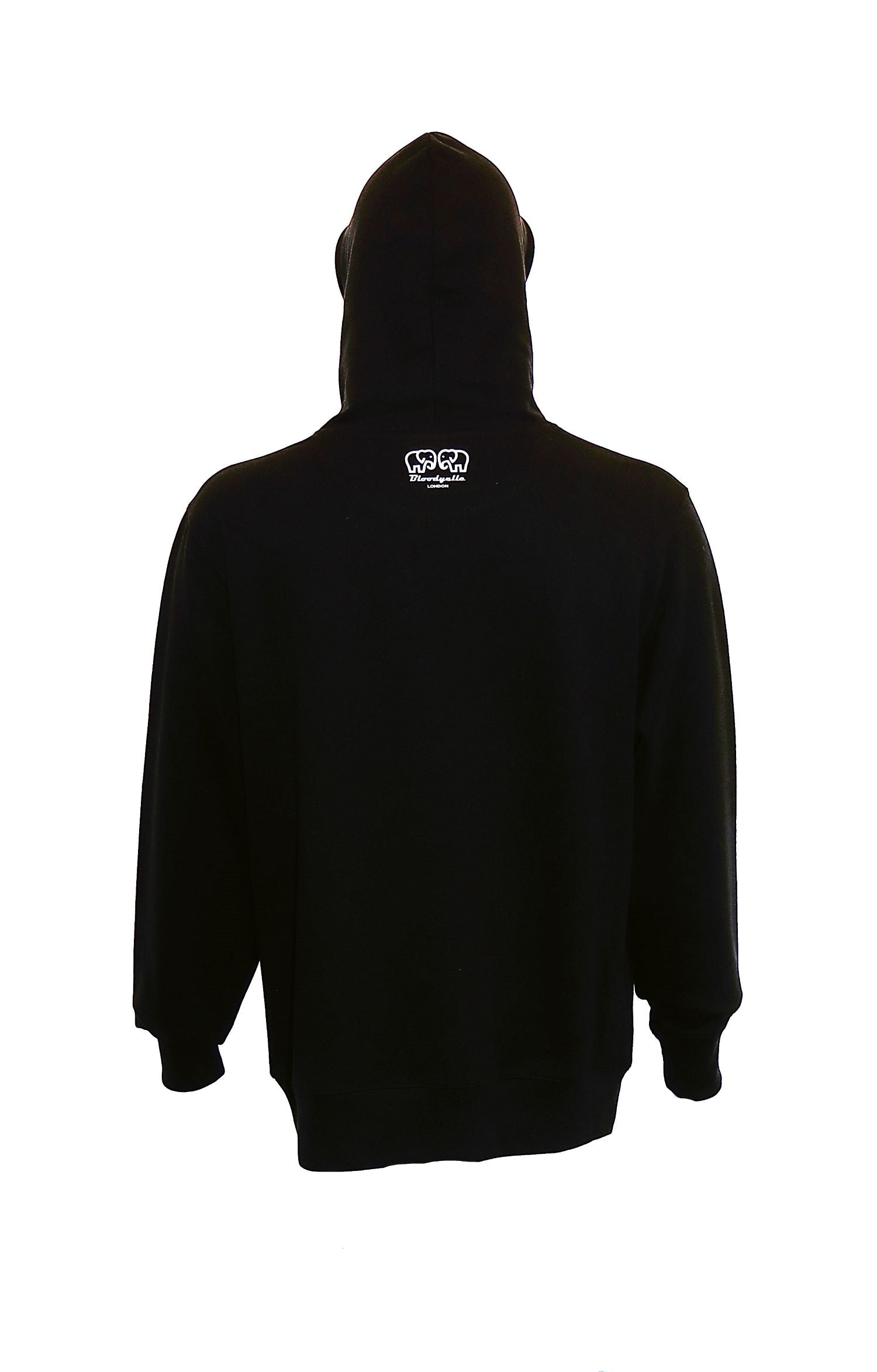 Bloodyelle Brand Hoodie Black with White Logo