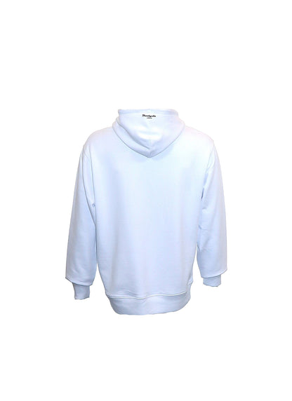 Bloodyelle Brand Hoodie White with Black Logo