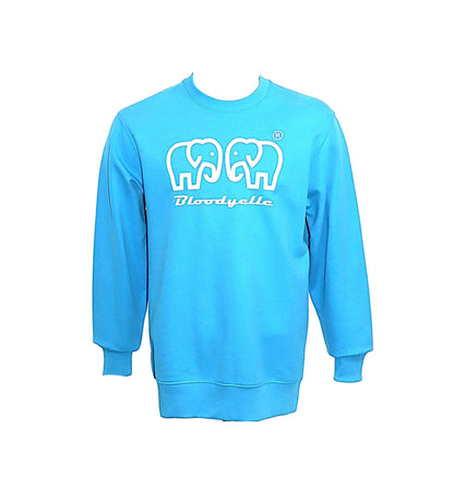 Aqua Blue Elephant logo Brand Sweatshirt