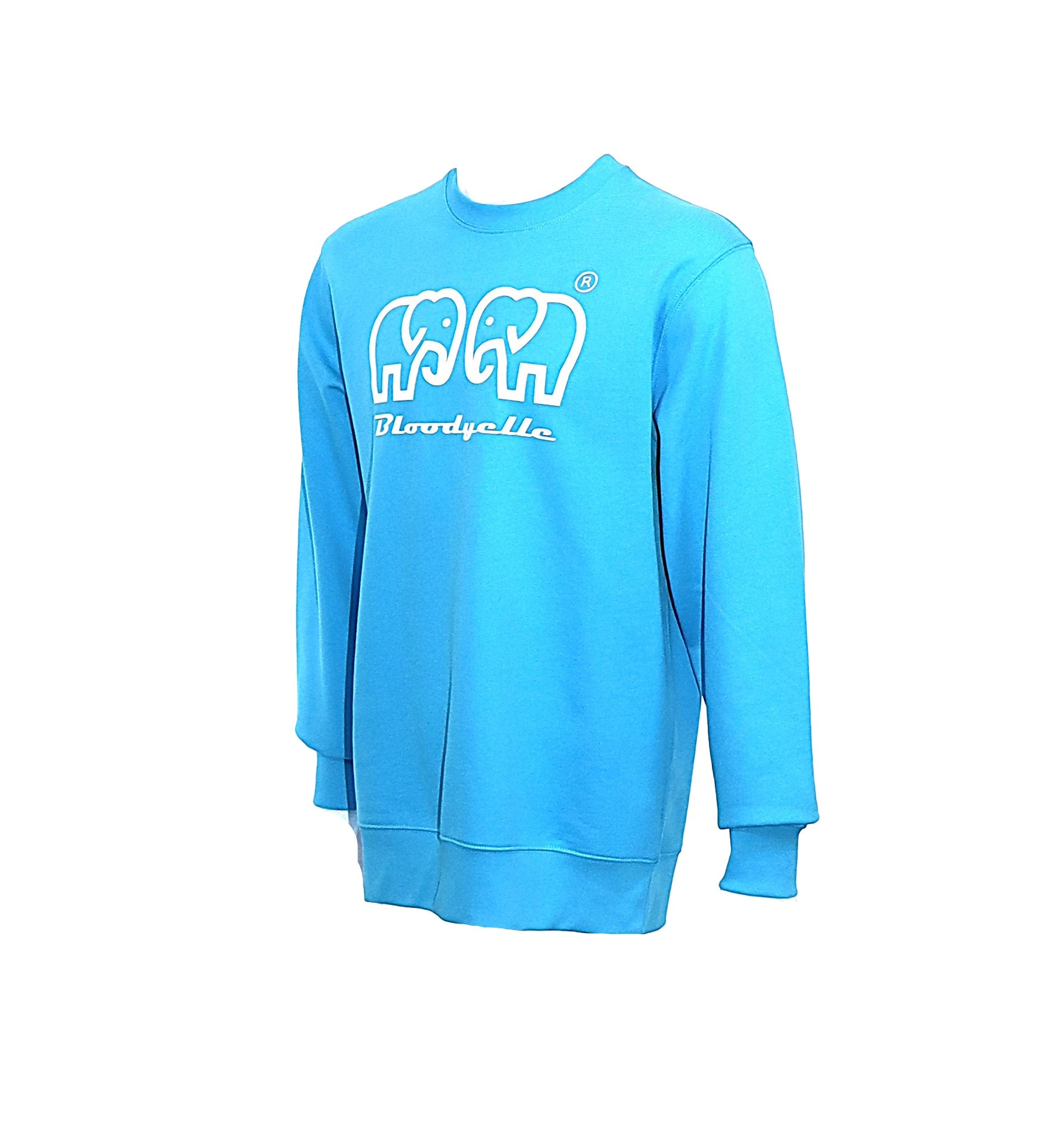 Aqua Blue Elephant logo Brand Sweatshirt