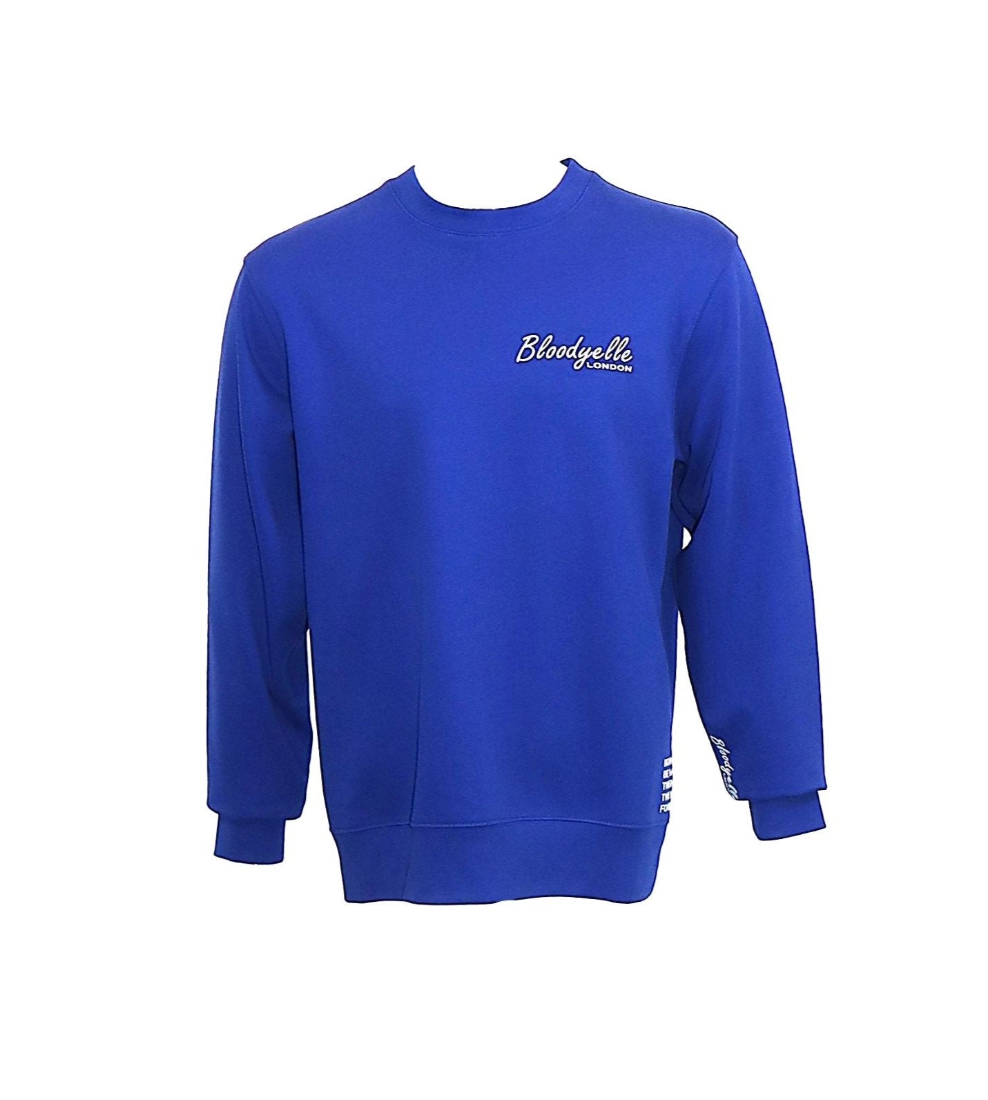 Bloodyelle Royal Blue Signature Sweatshirt with White Flock