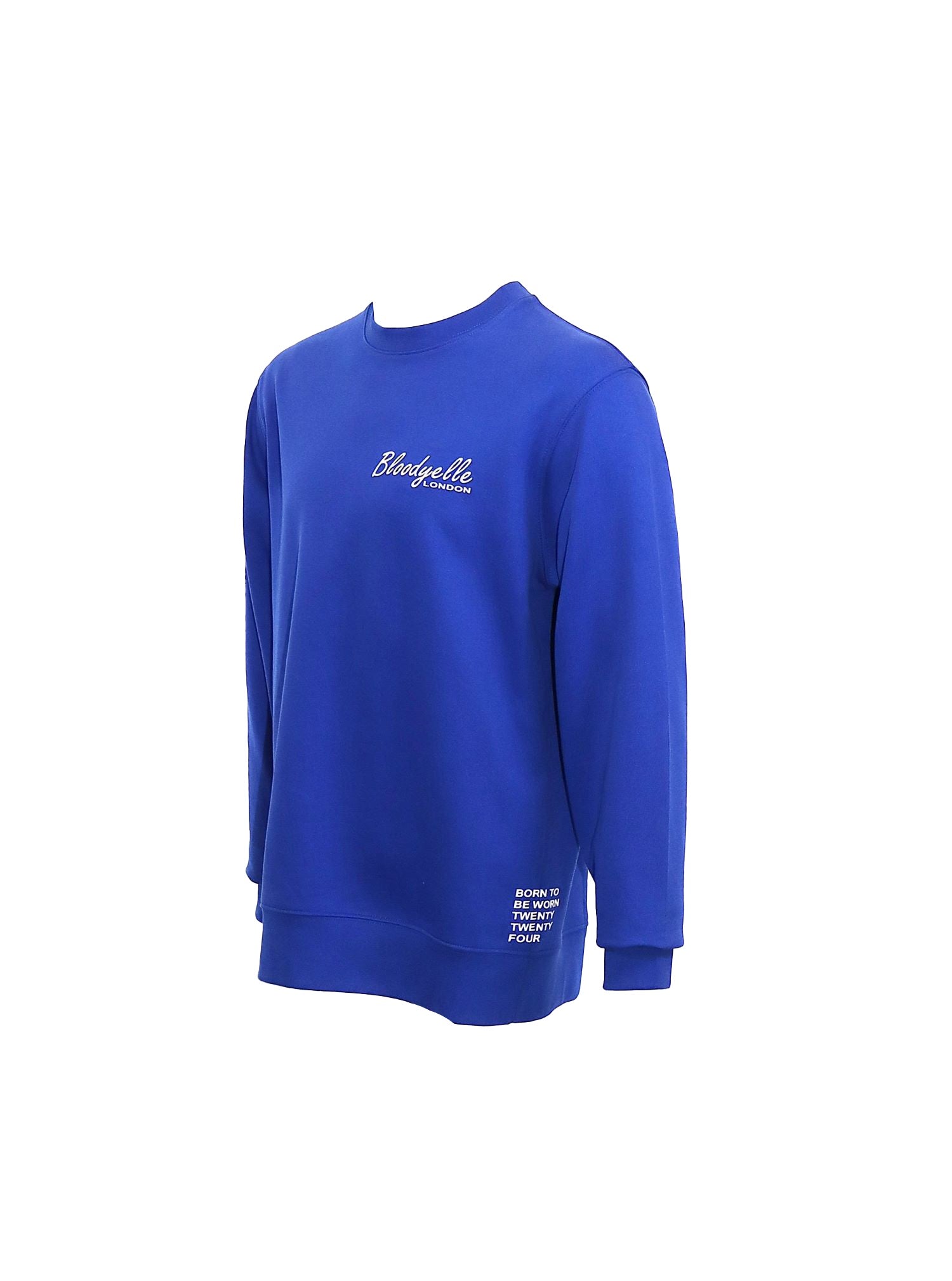 Bloodyelle Royal Blue Signature Sweatshirt with White Flock