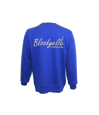 Bloodyelle Royal Blue Signature Sweatshirt with White Flock