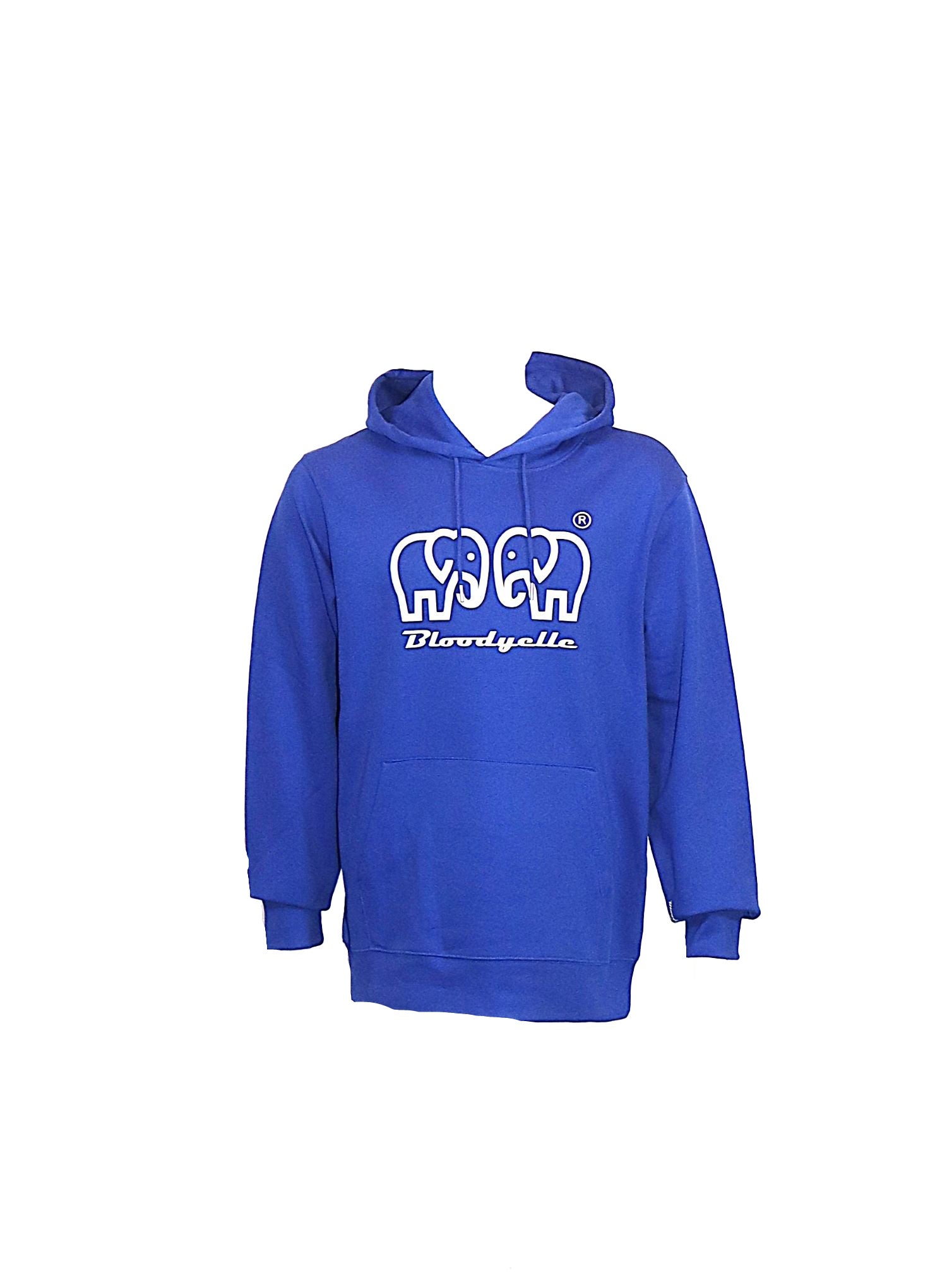 Bloodyelle Brand Hoodie Royal Blue with White Logo