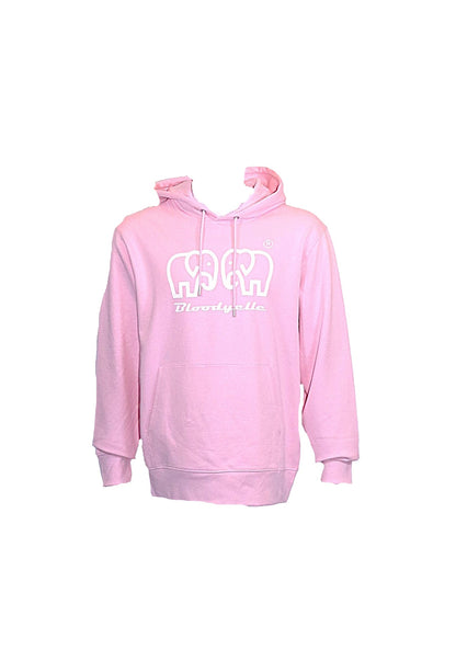 Bloodyelle Brand Hoodie Pink with White Logo