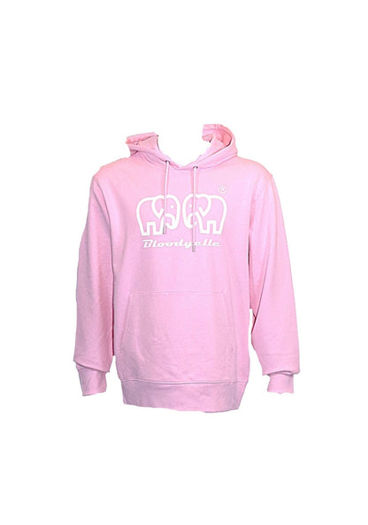 Bloodyelle Brand Hoodie Pink with White Logo