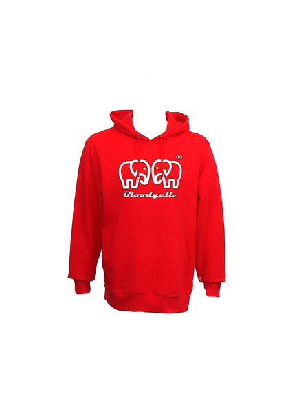 Bloodyelle Brand Hoodie Red with White Logo