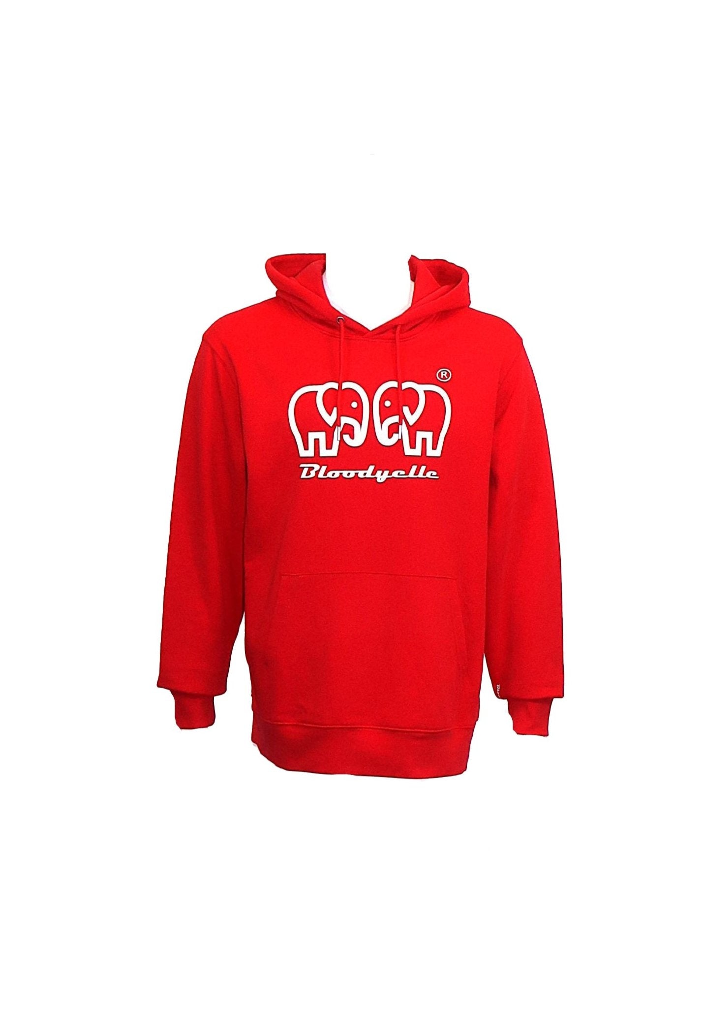 Bloodyelle Brand Hoodie Red with White Logo