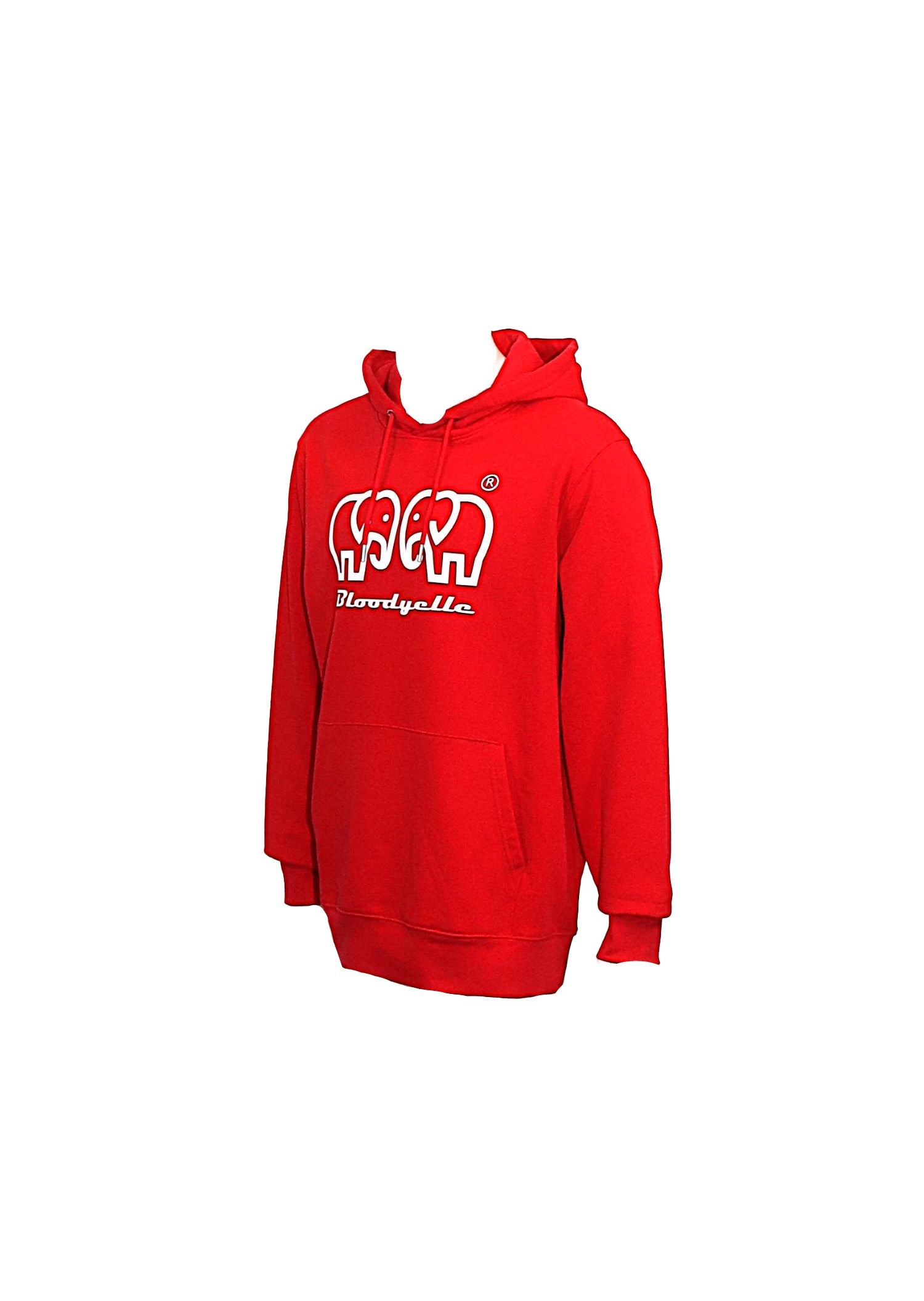 Bloodyelle Brand Hoodie Red with White Logo