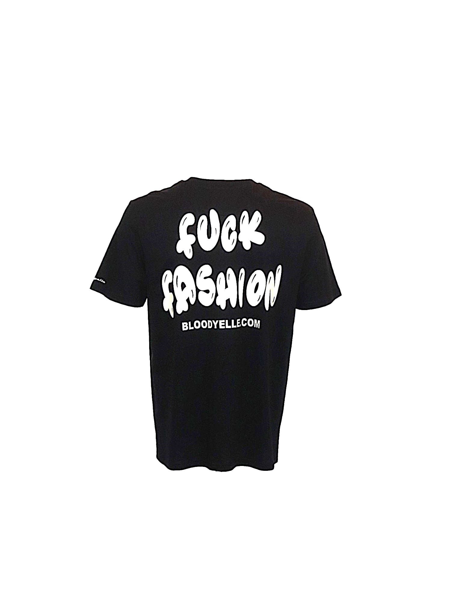 F**K Fashion Black and pale Gold T-Shirt