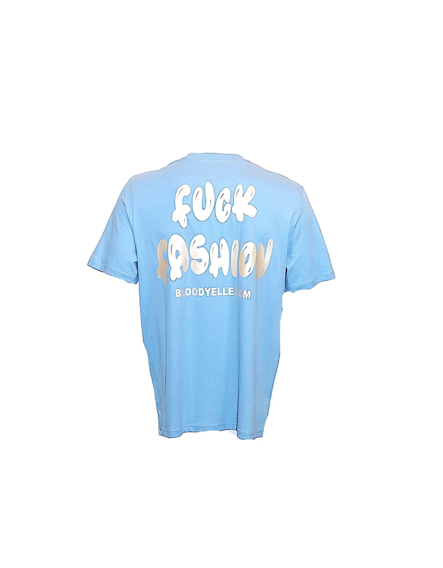 F**K Fashion Light Blue and pale Gold T-Shirt