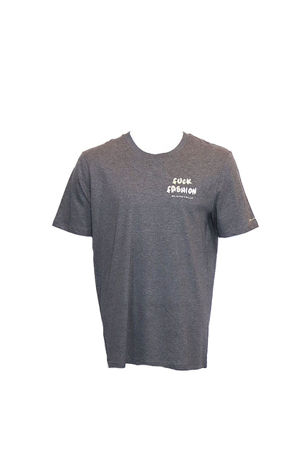 F**K Fashion Heather Gray and pale Gold T-Shirt