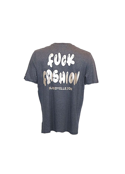 F**K Fashion Heather Gray and pale Gold T-Shirt