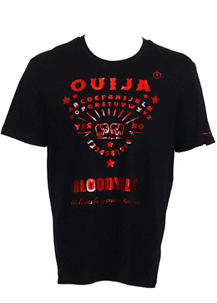 Black and Red Metallic Ouija T-shirt