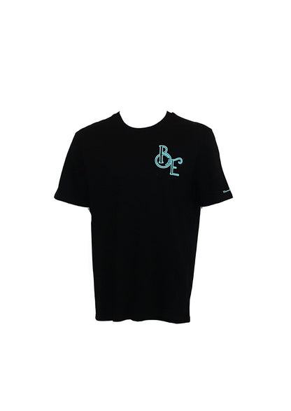 Bloodyelle BE Black with Tiffany Blue Logo T-Shirt