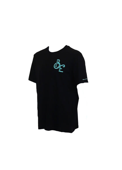 Bloodyelle BE Black with Tiffany Blue Logo T-Shirt