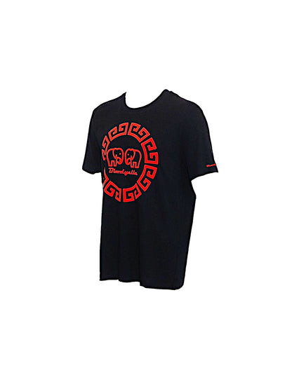 Greek Legends 2 Black with Red Flock T-Shirt