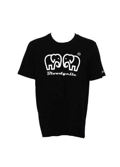 Bloodyelle Elephant Black and White Raised Logo T-Shirt