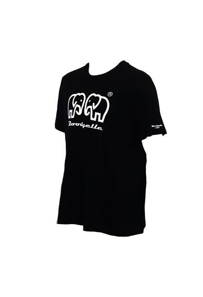 Bloodyelle Elephant Black and White Raised Logo T-Shirt