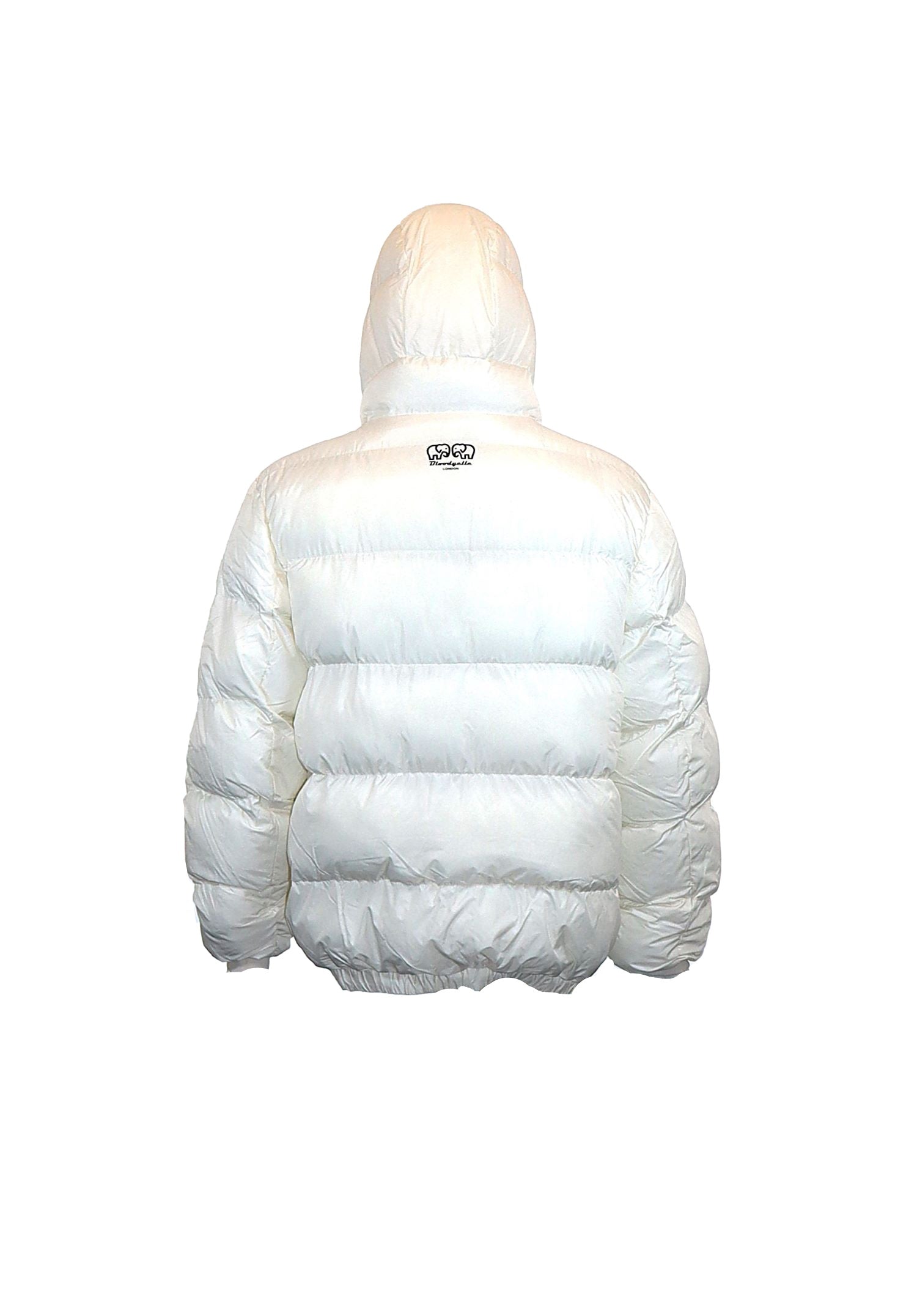 White Heavy Hooded Oversized Puffer Jacket