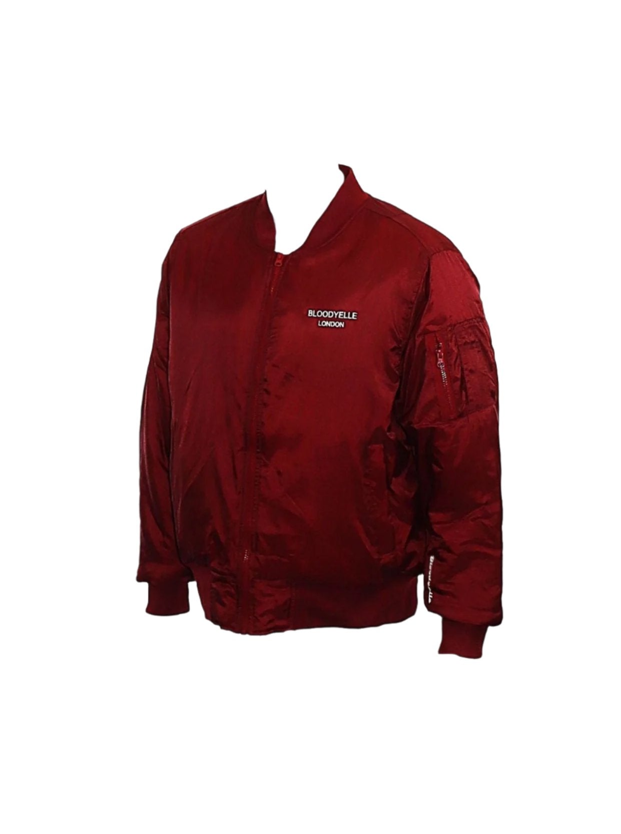 Burgundy Signature Bomber Jacket