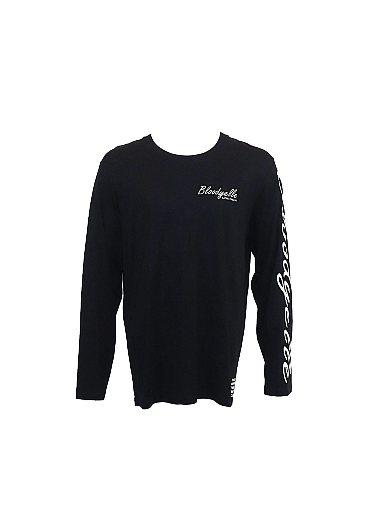 Black with Glow in the Dark Print Signature Long Sleeve T-Shirt