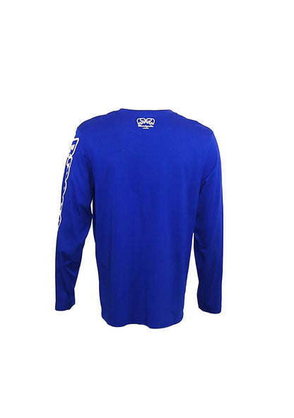 Royal Blue with White Elephant Brand Long Sleeve T-Shirt