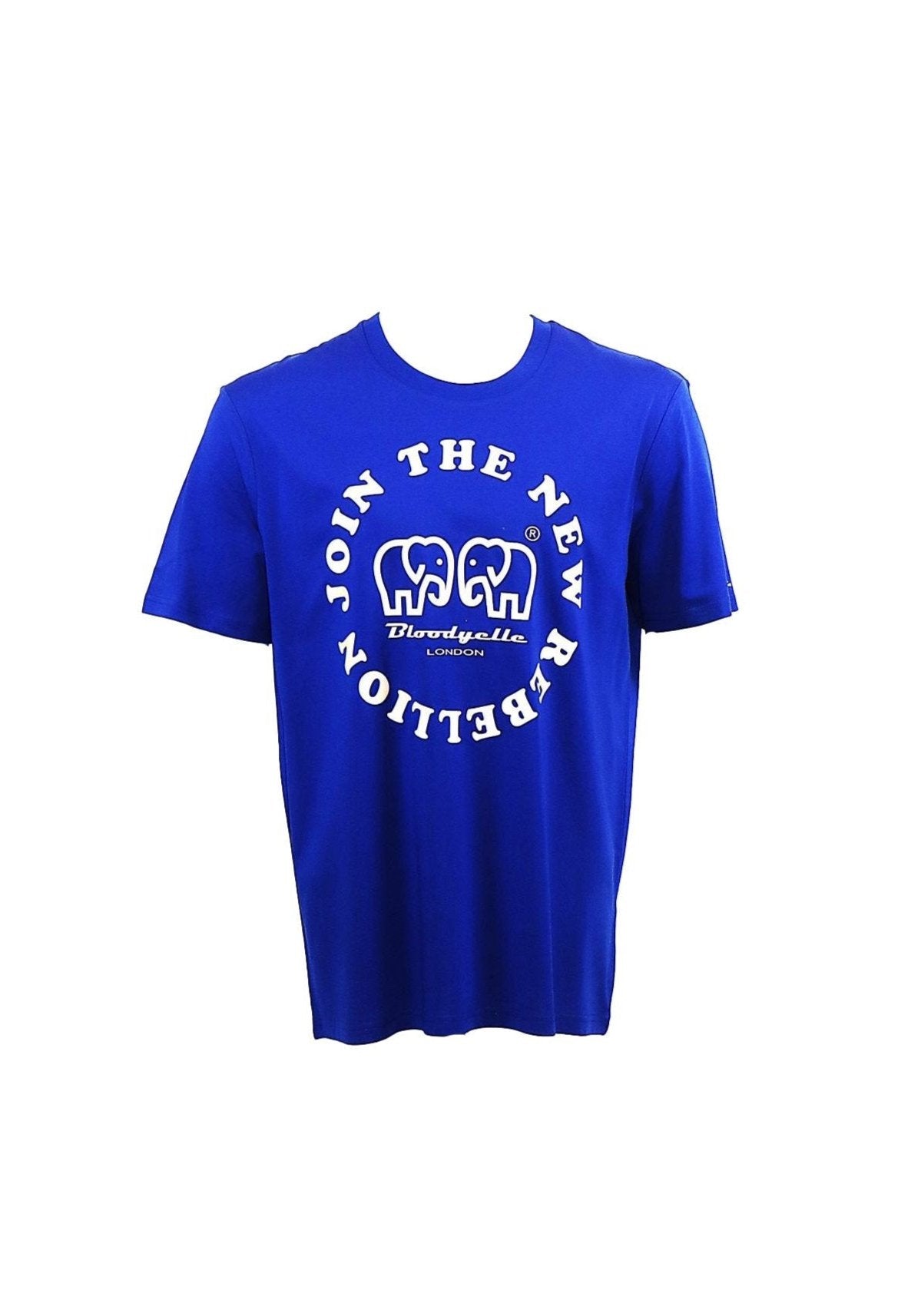 Join The New Rebellion Royal Blue  and Pale Gold Metallic T-Shirt