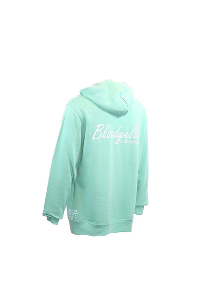 Misty Jade with White Flock Bloodyelle Signature Hoodie