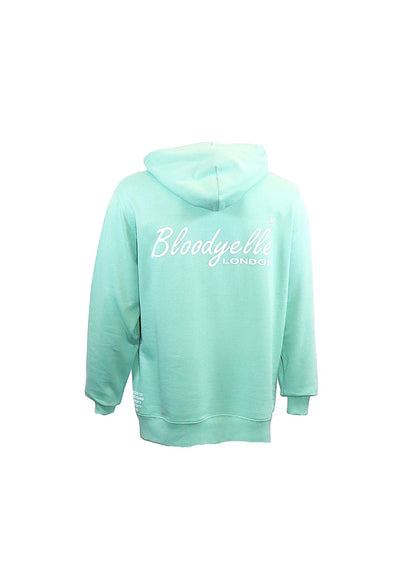 Misty Jade with White Flock Bloodyelle Signature Hoodie