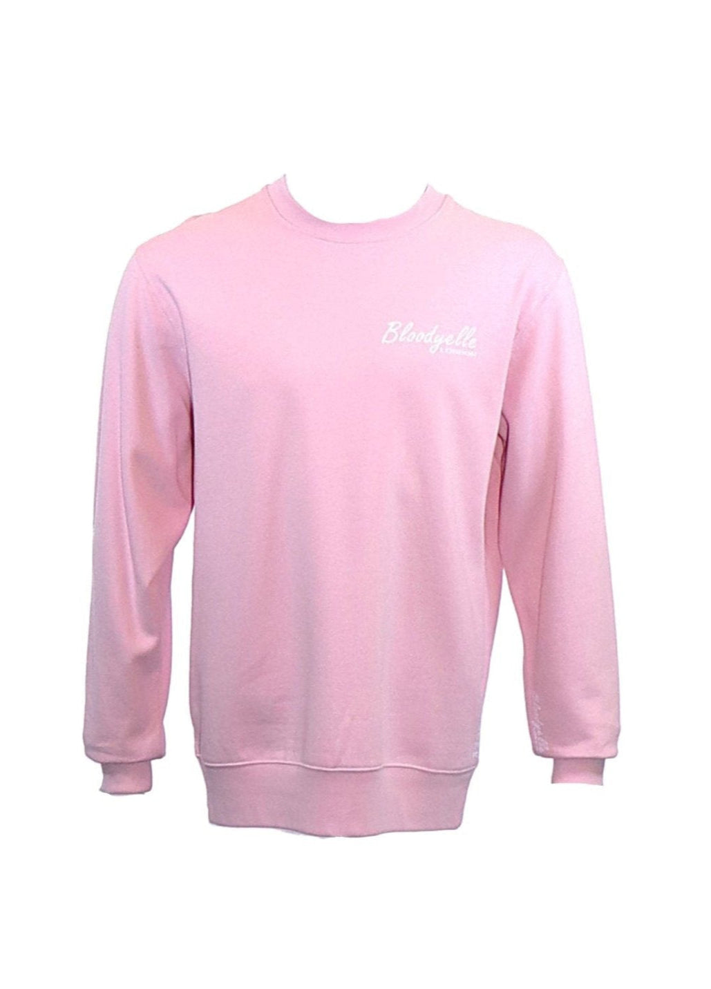 Bloodyelle Pink Signature Sweatshirt with White Flock