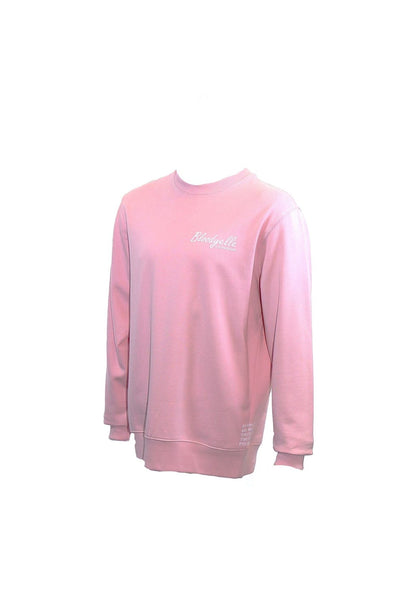 Bloodyelle Pink Signature Sweatshirt with White Flock