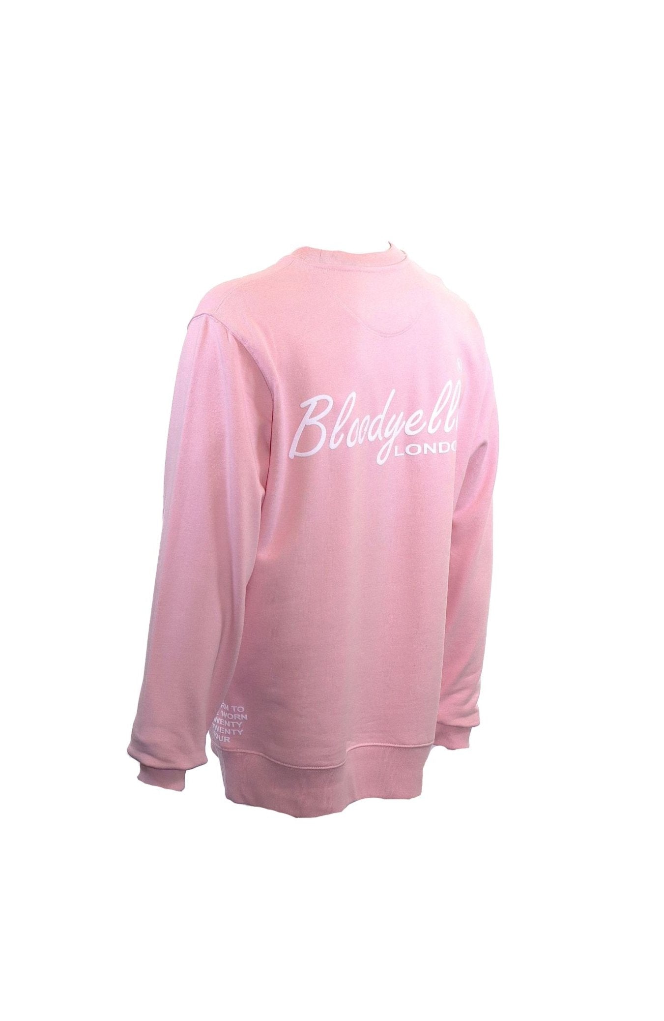 Bloodyelle Pink Signature Sweatshirt with White Flock