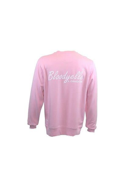 Bloodyelle Pink Signature Sweatshirt with White Flock