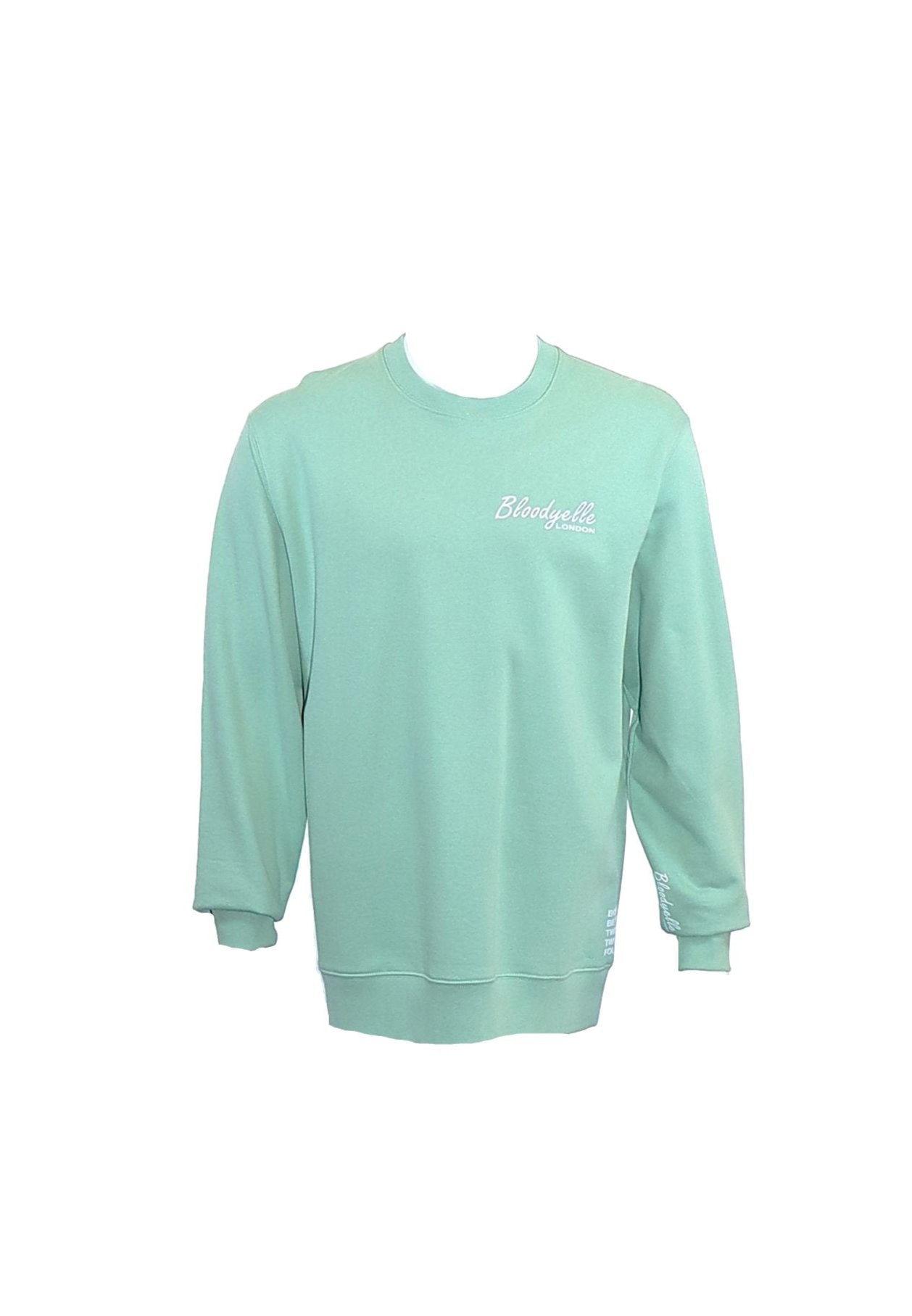 Bloodyelle Misty Jade Signature Sweatshirt with White Flock