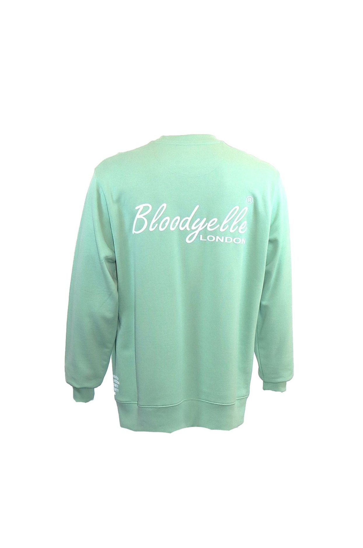 Bloodyelle Misty Jade Signature Sweatshirt with White Flock