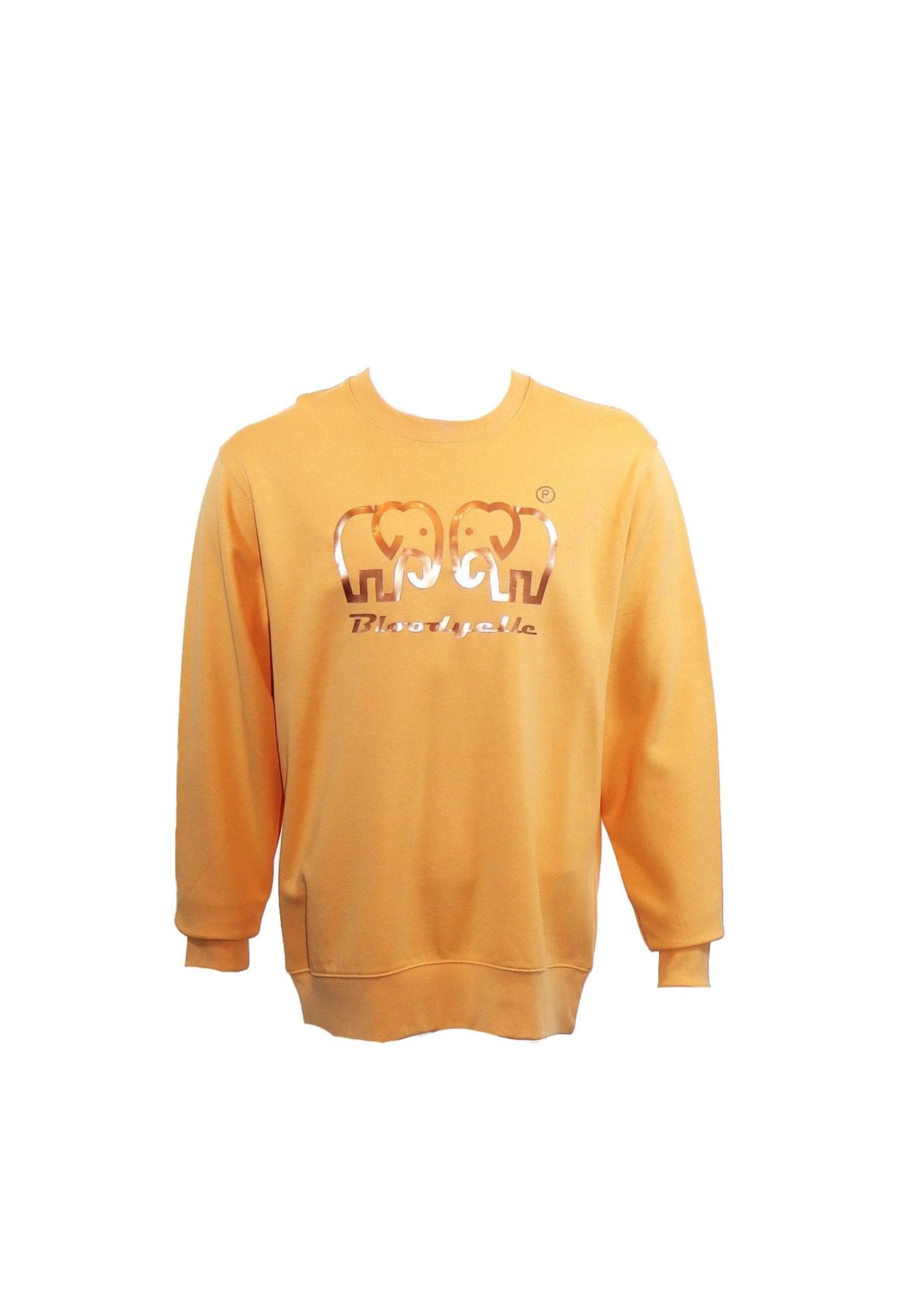 Pale Orange Elephant logo Brand Sweatshirt