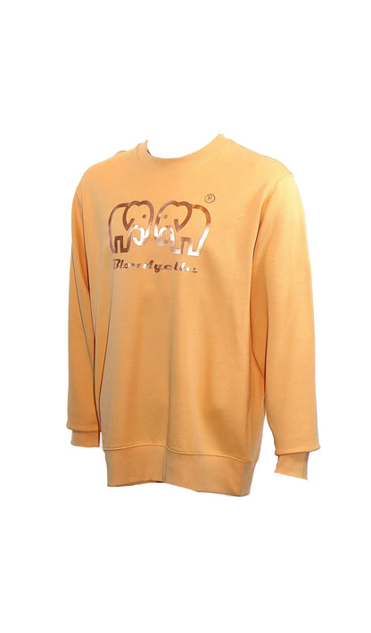 Pale Orange Elephant logo Brand Sweatshirt