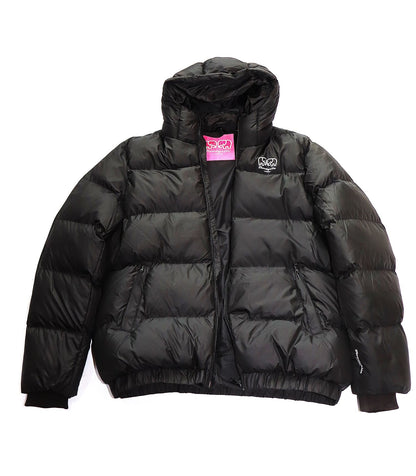 Black Heavy Hooded Oversized Puffer Jacket